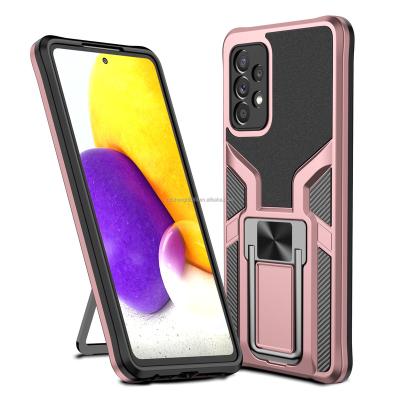 China Business Cell Phone Shockproof Cover With Ring Holder Car Mount Magnetic Shockproof For Samsung A72 A52 A42 A32 Ammor Phone Case for sale