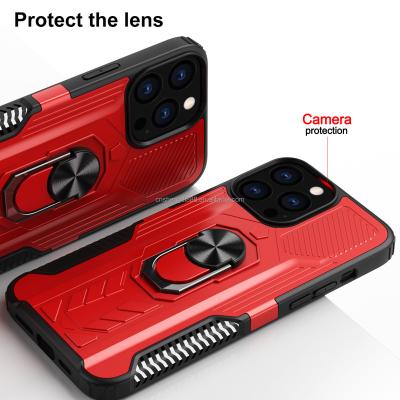 China Shockproof Armor Kickstand Phone Case For iPhone 12 Pro TPU Rugged Mobile Phone Case Cover Max Shockproof Magnetic Car Holder for sale