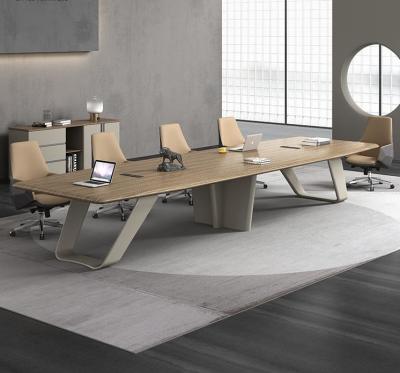 Κίνα Υπηρεσιακό Έπιπλα Δωμάτιο Γραφείο Conference Table Mdf Modern Office Oem Wood Veneer Conference Table Meeting Table προς πώληση