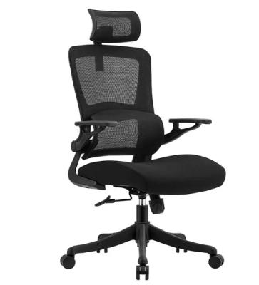 China High Back Executive Office Chair Modern Mesh Swivel Bank Chair with Adjustable Headrest Revolving Leather Fabric Lift Chair for sale