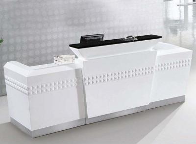 China New Design Popular Luxury Minimalist Marble Reception Desk for Office Front Desks zu verkaufen