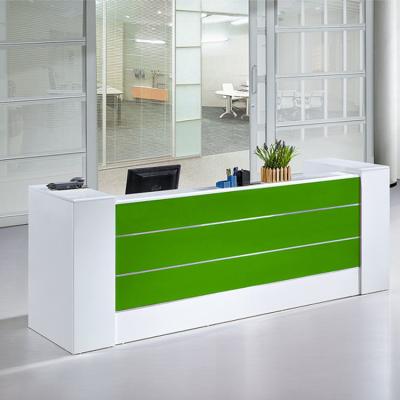 China Wholesale High End Modern Designs High Quality Office Front Counter Reception Table for sale