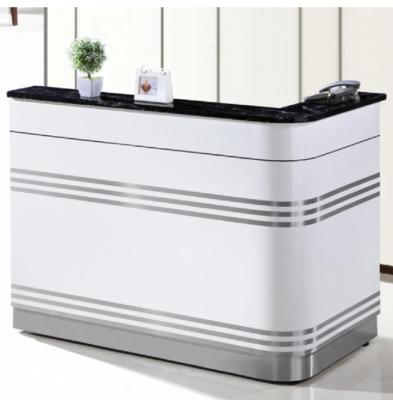 China Cheap Minimalist Style Modern Extendable Furniture Office Reception Desk Counter Table Reception Desk For Sale for sale