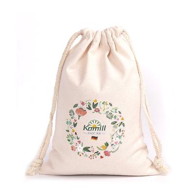 China Large Logo Canvas Drawstring Bag Waterproof Custom Eco Friendly Carry Bag Drawstring Bag for sale