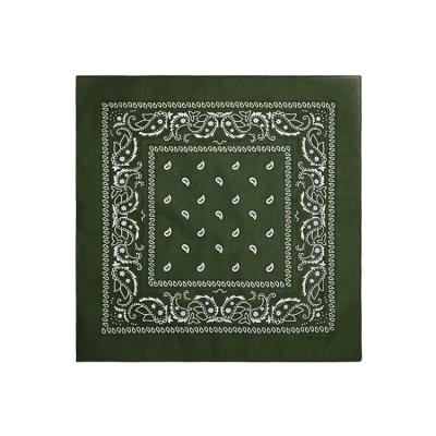 China Multifunctional Square Paisley Bandana Soft Wholesale Custom Design 100% Cotton Made OEM Hip Hop 100% Printed 54x54cm for sale