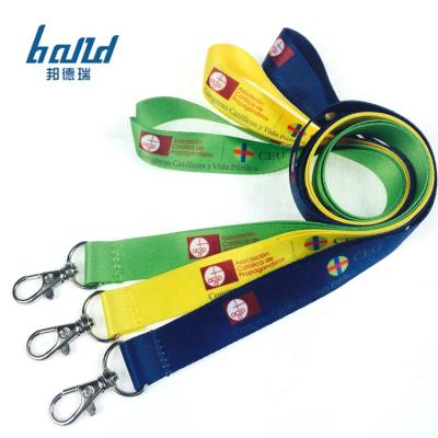 China Advertising Lanyards ID Badge Holder Key Chain Dye Sublimation Polyester Lanyards With Logo Custom Lanyard for sale