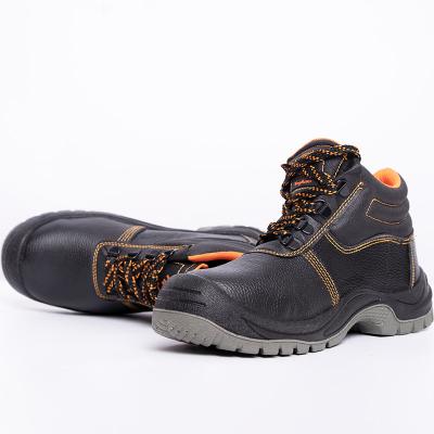 China Cheap Price Fashion Oil Proof Puncture Proof Steel Slip Resistant Leather Safety Shoes for sale