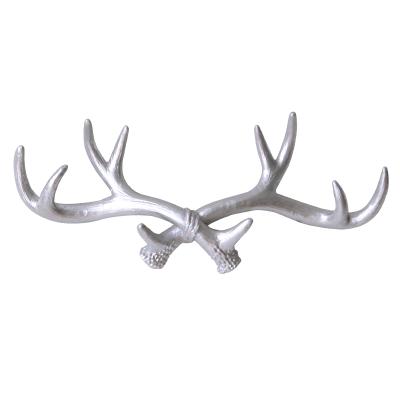 China NIKKY Silver Animal Horn Deer Rustic Decor for Festival Christmas Decoration for sale