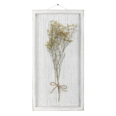 China New Arrival Modern Home Decoration Woven Flower Wall Decoration Waterproof Dry Wall Art Frame Set for sale