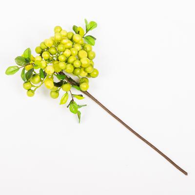 China High Simulation Farm Simulation Berry Fruitlet Branch White Artificial Berry Branch Berry Stem for Decoration for sale