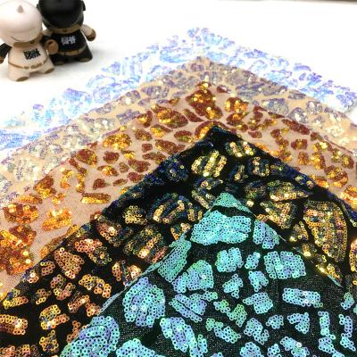 China Sustainable Luxury High Quality Reversible Full Sequin Embroidery Fabric for sale