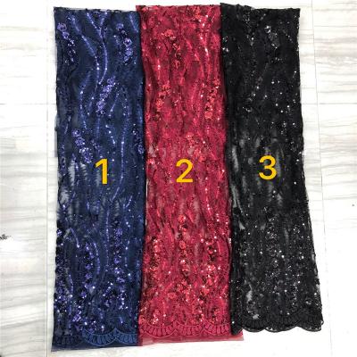 China Viable Spandex Sequin Mesh Textile Lace Silk Prom Sequin Mesh Dress for sale