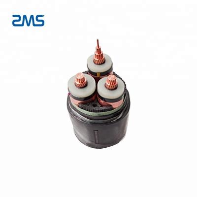 China Underground 18/30 (36) KV , 6/10 (12) KV 185mm 3 Core Copper Conductor XLPE Insulated Electrical Aluminum Wire Armored Underground Cable for sale