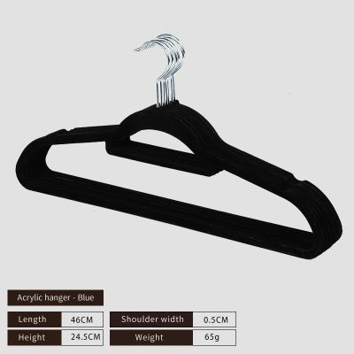 China 2021 durable tending anti-slip velvet hanger assembled hangers for clothes for sale