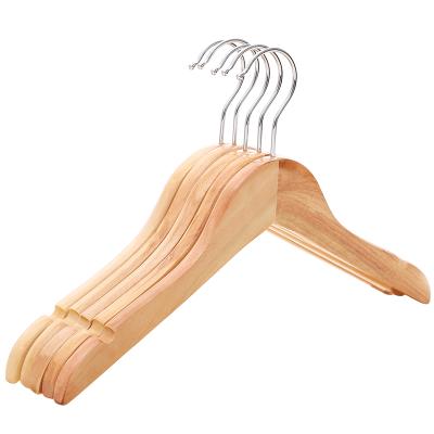 China Durable Cheap Wooden Hangers Factory Brand Garment Use Display Style Shop Clothes Sets for sale