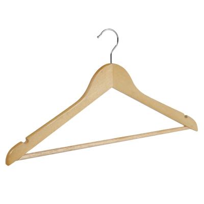 China Durable Factory Supply All Kinds Of Fashion Brand Exquisite Luxury Style Natural Wood Cloth Hangers for sale