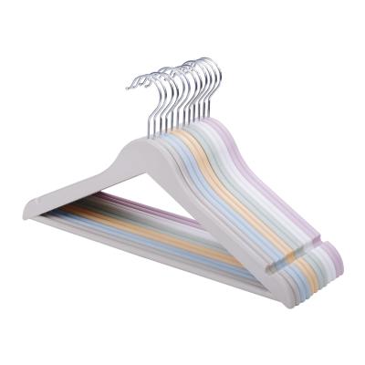 China Durable Wholesale Colorful Adult / Kids Plastic Coat Hangers Clothes Laundry Hanger for sale