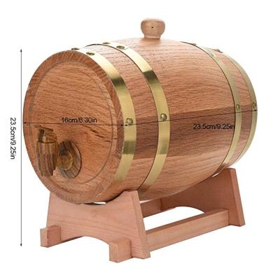 China Factory Direct Selling Custom Wine Storage Barrel 5L/10L Whisky Beer Wine Wooden Barrel en venta