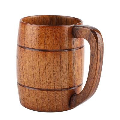 China Personality Bar Living Room Wine Storage Barrel with Handle Wooden Beer Mugs en venta