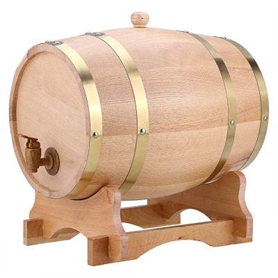 China Wooden oak 5L/10L Wooden Beer Barrel Red Wine Barrel Coffee Barrel for sale