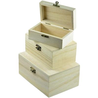 Chine Manufacturer Selling Creative Square Natural Color Jewelry Cabinet Organizer Souvenir Wooden Gift Box à vendre