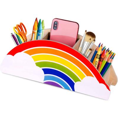 China Manufacturer Dest-Selling Creative Study Office Color Wooden school stationery packaging box en venta