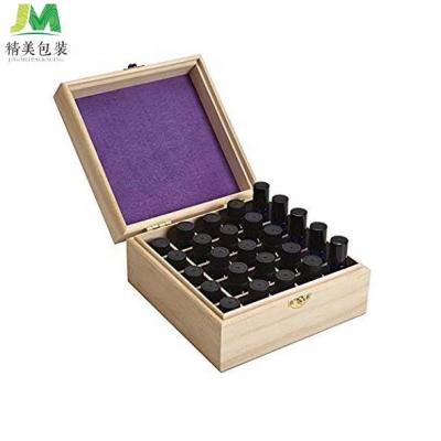 China Pine Wood Essentialoil Packaging Crate Storage Box Perfume Gift Wood Box Te koop