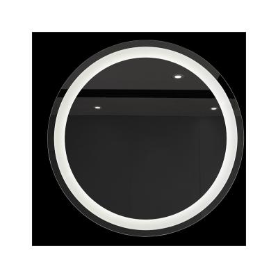 China Bright Modern Style Round Illuminated Bathroom Mirror for sale