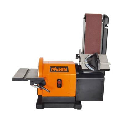 China Woodworking Motor Drive Belt Drive Belt Disc Sander Bench Top 500W Wide Belt Disc Sander Directly for sale