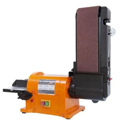 China Wood and Metal Sanding Stationary Allwin 450W Belt Disc Sander Orange Combination Bench Disc Belt Sander for sale