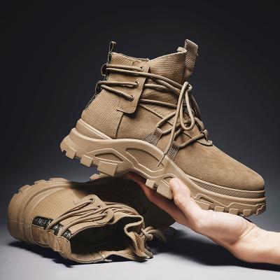 China Cheapest New Style Mens Shoes Winter Desert Boot Sneakers Breathable Lace Up Boots Chunky Sneakers Ankle Boots Mens Boots For Men for sale