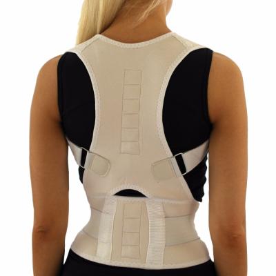 China Magnetic Back Corrector Back Orthopedic 10 Pcs Magnets Neoprene Straightener Support Belt Posture Corset For Women Men for sale