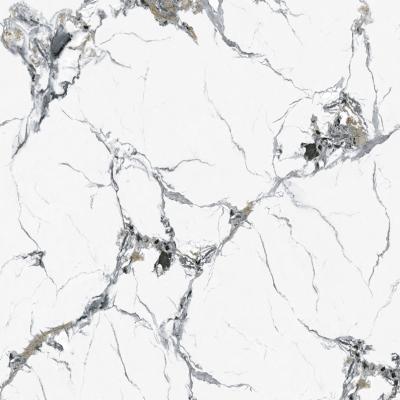 China Wholesale Modern China Large Calacatta Artificial Marble Quartz Sintered Stone Slabs Tiles Porcelain For Kitchen Countertops And Walls for sale