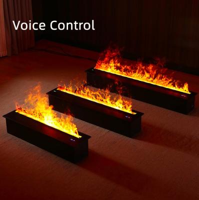 China Modern Auto Water Fill LED 800/1000/1200/1500/1800/2000mm Flame Colors Electric And Steam Water Vapor Fireplace For Home And Living Room for sale