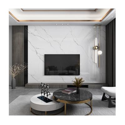 China Modern minimalist modern TV background wall ceramic tile living room stone Roman Column Border luxury marble slab for sale