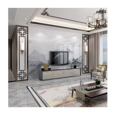 China Modern Minimalist Large Dish TV TV Light Luxury Rock Background Wall Tile Modern Simple Living Room Marble Decorative Slab for sale