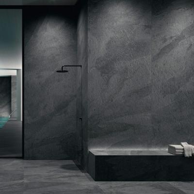 China Modern Artificial Marble Textured Slate Ceramic Bathroom Floor Tiles And Wall Tiles for sale