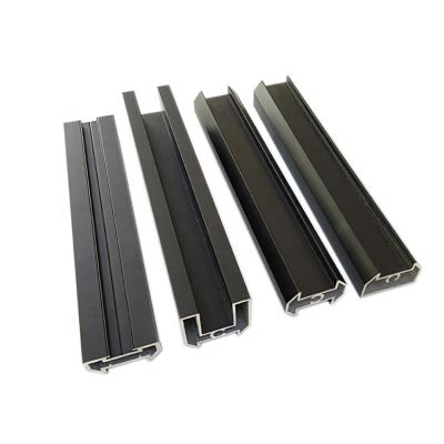 China modern wadrobe movement bedroom door hardware silding aluminum profiles for wardrobe sliding door for sale