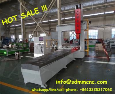 China Kinds of aluminum profile and plastic steel heavy type gantry 5 axis cnc milling machine for aliminum and UPVC price for sale