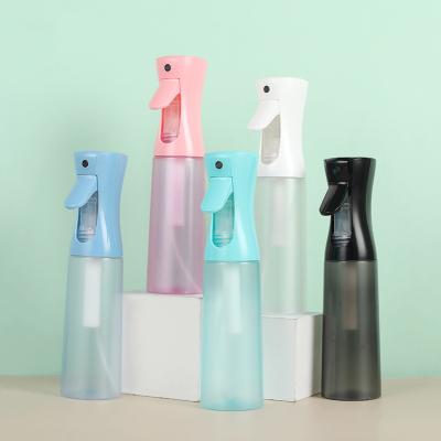 China Frosted Continuous Spray Bottle 200ml 300ml 7oz 10oz Personal Care Packaging Mist Bottle Te koop