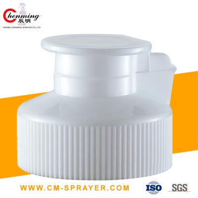 China 38-400 24/410 de saia com nervuras redonda da linha branca de Flip Top Caps Child Resistant 24mm 38mm articulou-se à venda