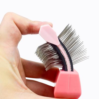 China Popular Pet Cleaning Double-Sided Cat Hair Comb Double-Sided Cat Comb Pet Cleaning Comb for sale