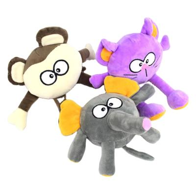 China Toy Pet Toys New Style Cartoon Large Plush Face Cats, Monkeys, Dogs, Teething Toys, Bite-Resistant Pet Supplies for sale