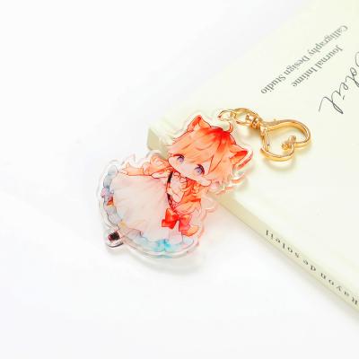 China Promotion Gift freely samples custom Cute Charm no mold fee Bubble Tea Plastic acrylic Keychain for sale