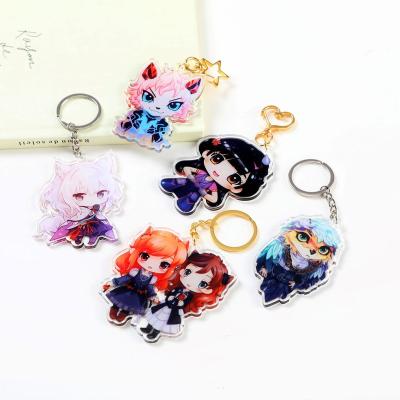 China Promotion Gift make your own design custom printed acrylic keychain/ custom printed acrylic charms for sale