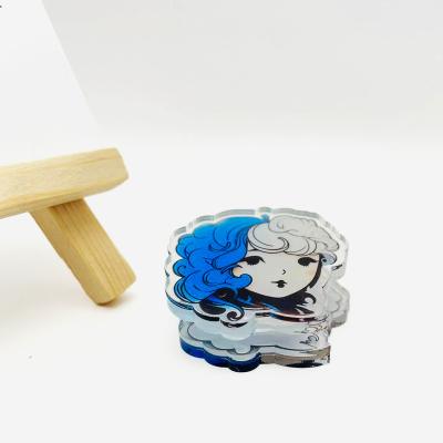 China Promotion Gift Wholesale custom acrylic clip anime cartoon promotional cute transparent acrylic clip for sale