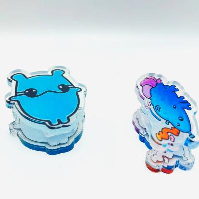 China Promotion Gift Double side Cute Acrylic Bookmark Kawaii Cute Office Stationery acrylic paper clips for sale