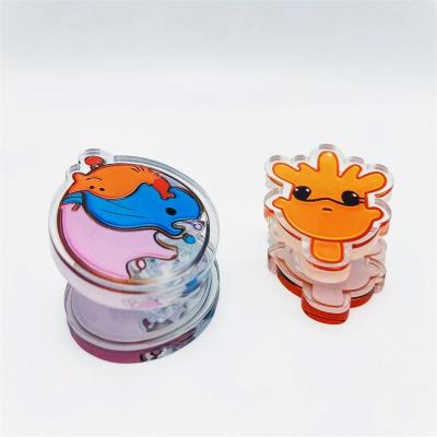 China Promotiom Gift High quality Mini Cute Fashion Clear Epoxy Acrylic Clip Stationery Clip Sticky Note Custom Acrylic Clip for sale