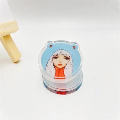 China Promotiom Gift High quality Mini Cute Fashion Clear Epoxy Acrylic Clip Stationery Clip Sticky Note Custom Acrylic Clip for sale