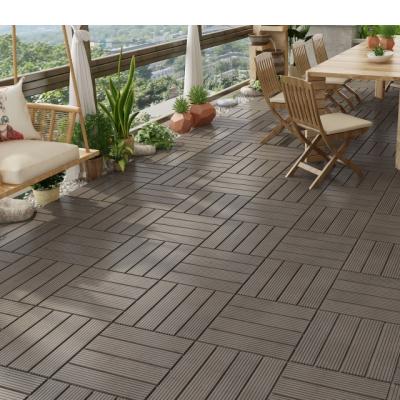 China Asian 300* 300 mm wood diy composite interlocking swimming pool outdoor wpc decking tiles for sale